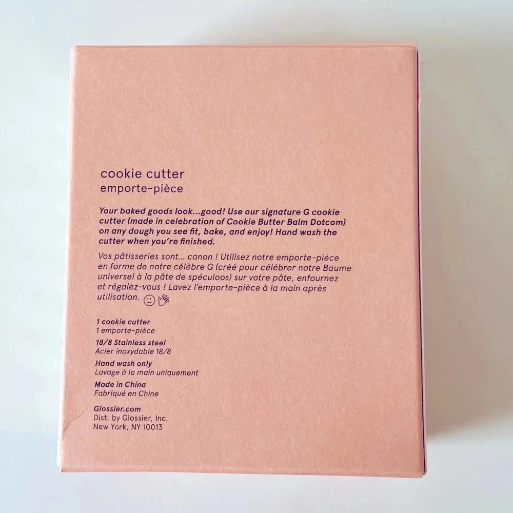 Glossier Limited Edition Signature “G” Cookie Cutter